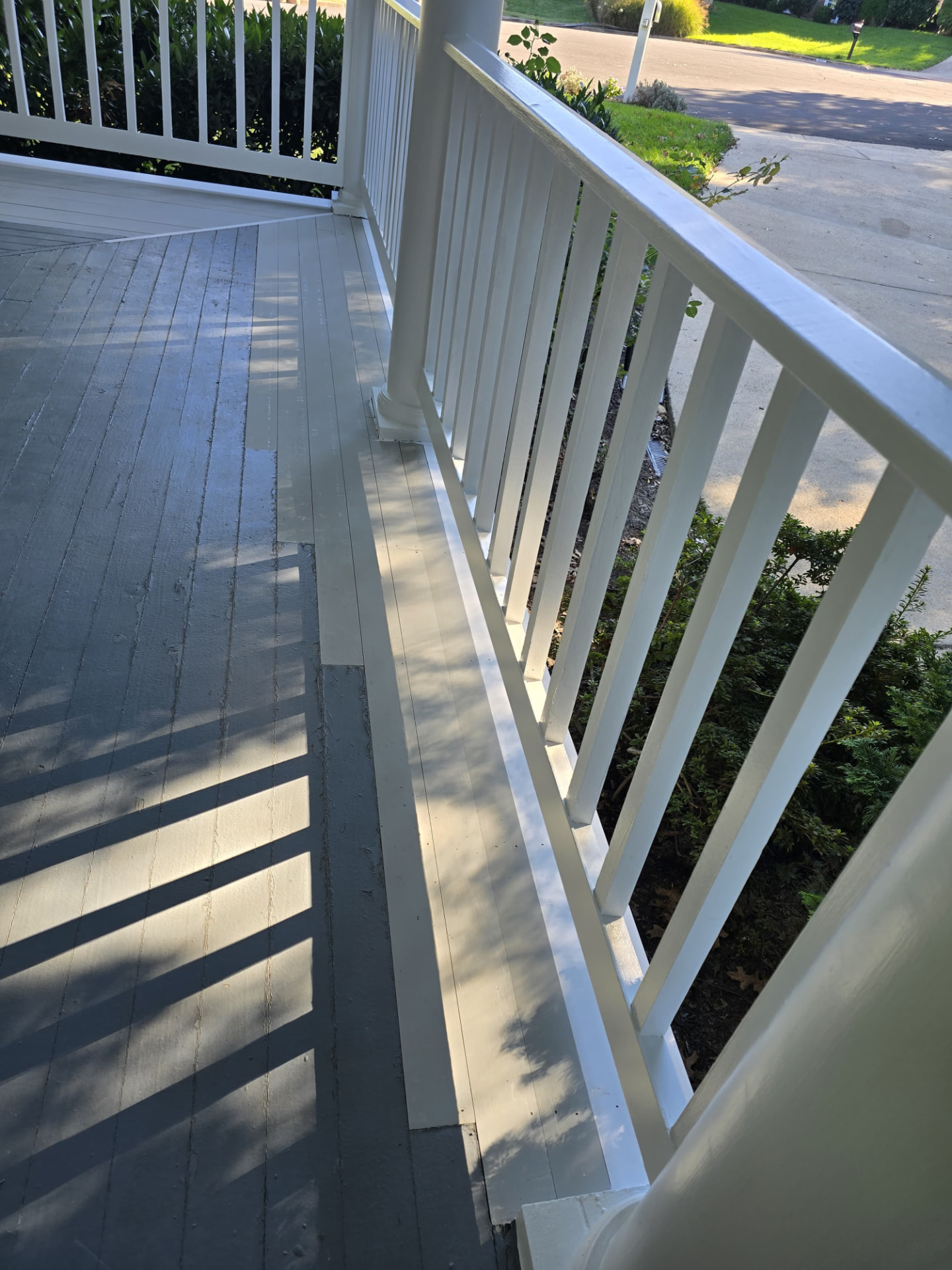 After — Structural repair — joists replaced and deck refinished