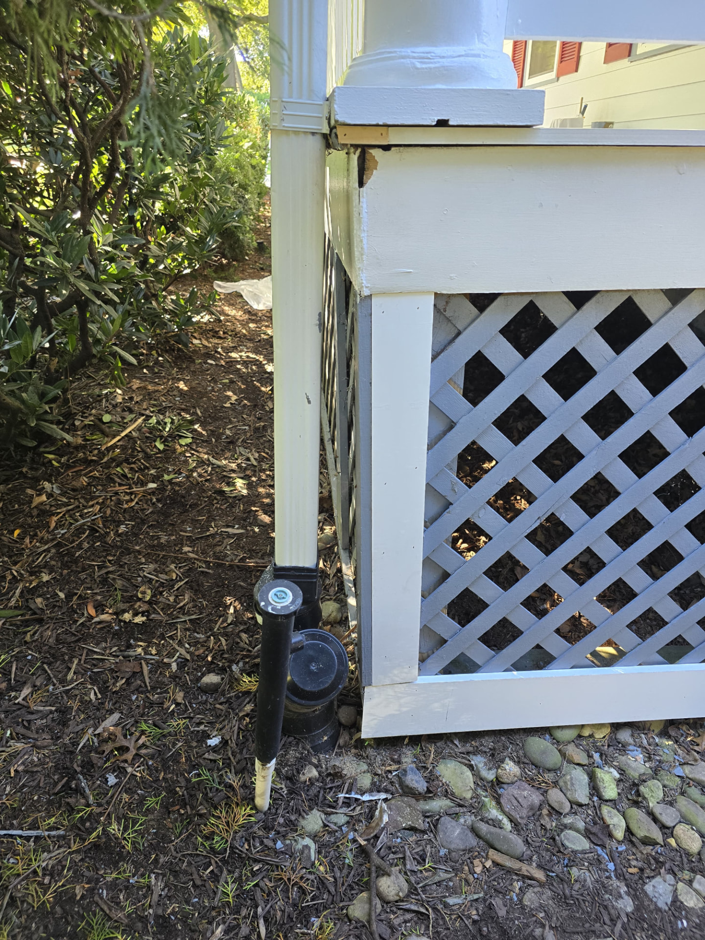 Porch corner rebuilt and repainted — Real AJN Handyman LLC project
