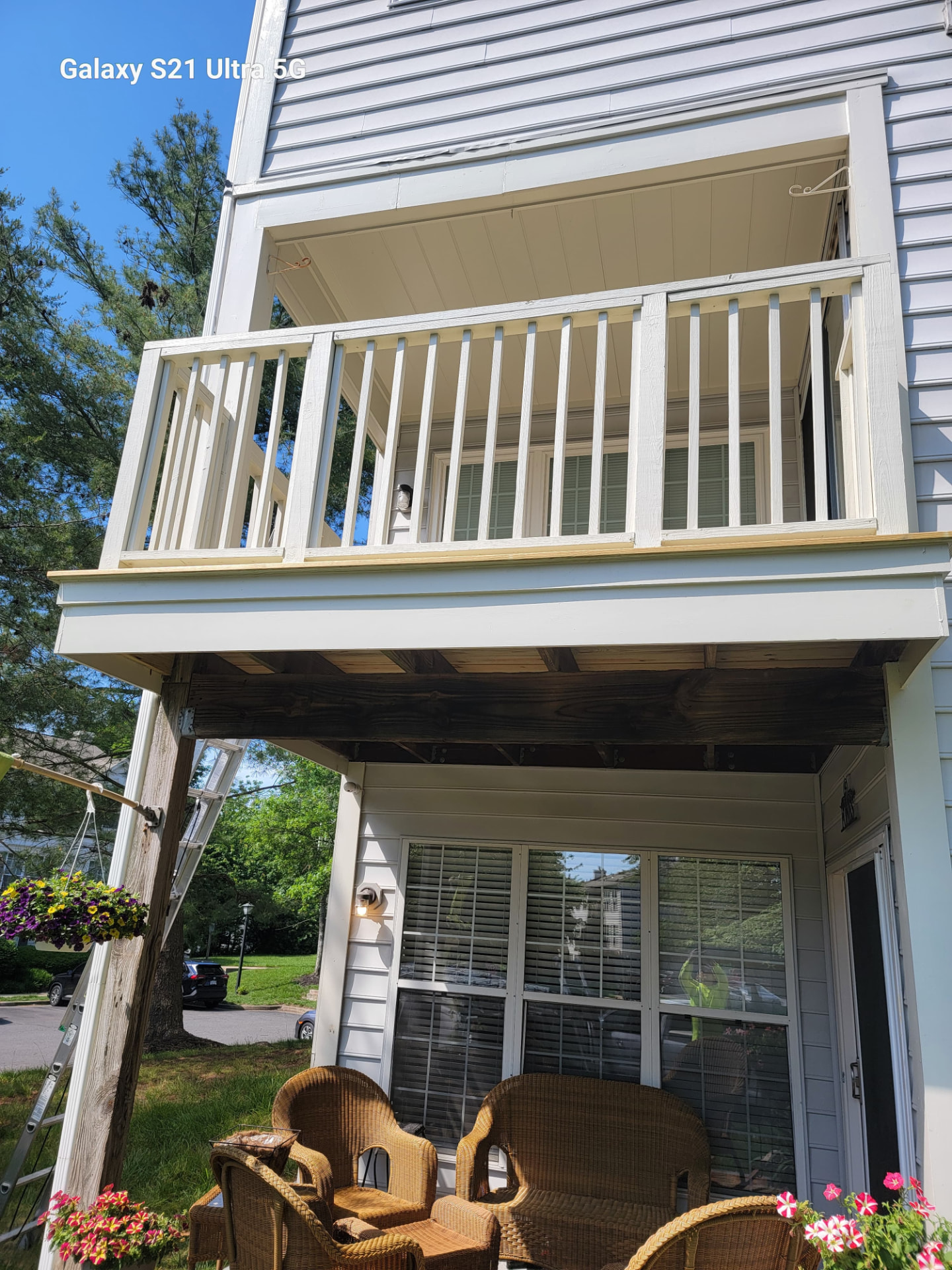 Second-floor balcony rebuild — Real AJN Handyman LLC project
